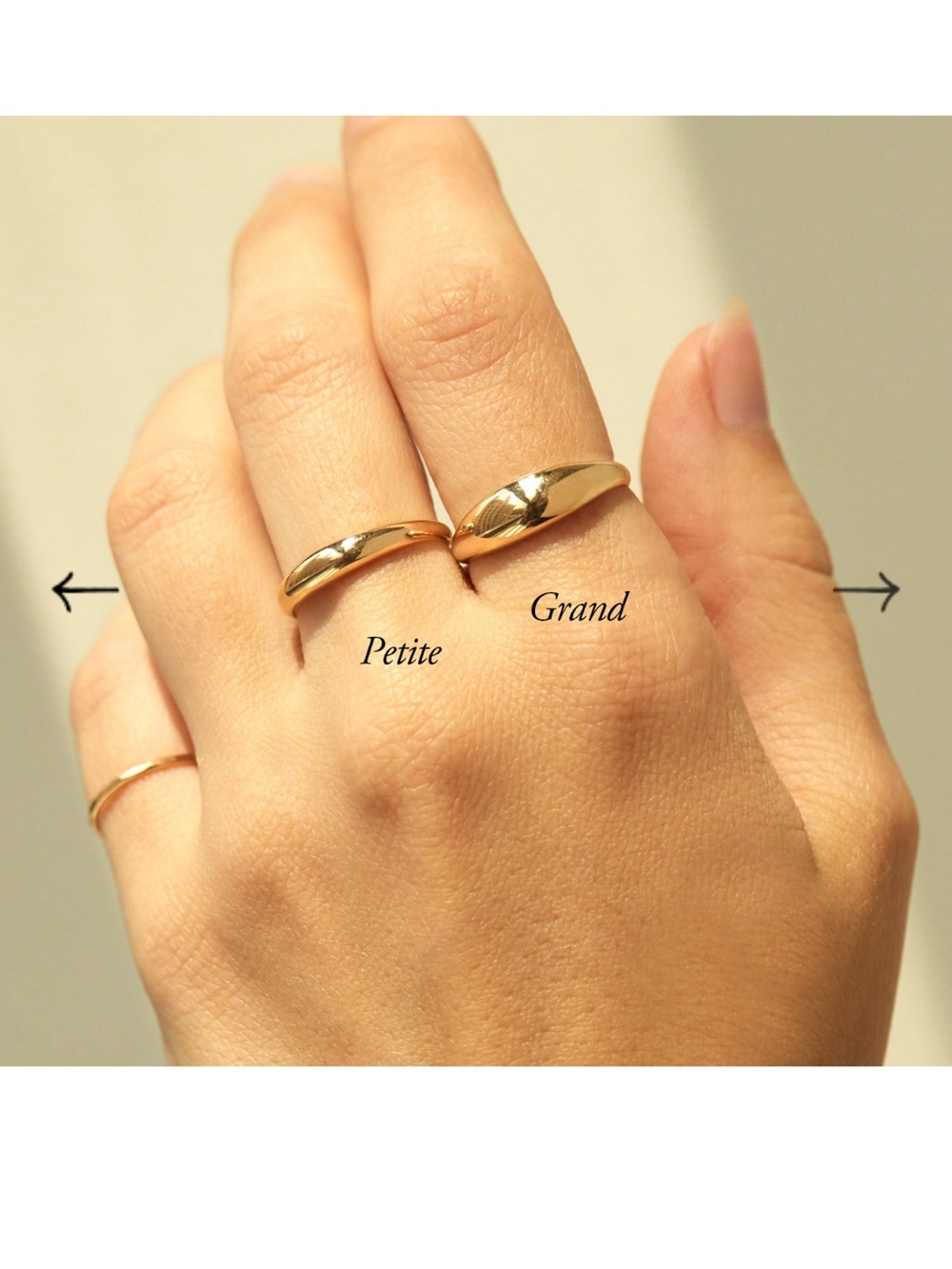 Catbird Petite Coupe Gold Dome Ring - Picture 6 of 8